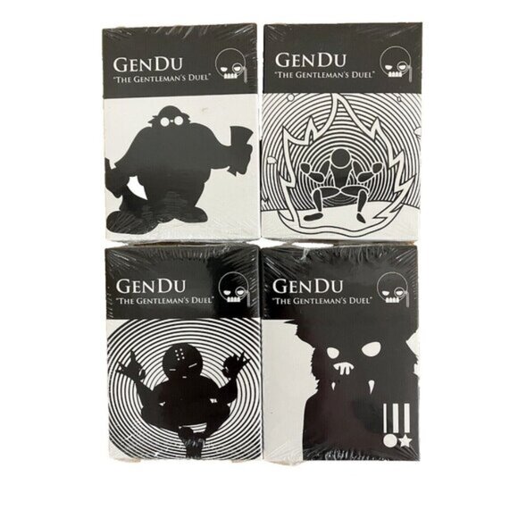 Gendu Other - GenDu The Gentleman's Duel Card Game 4 Booster Packs Gen Du TCG Sealed